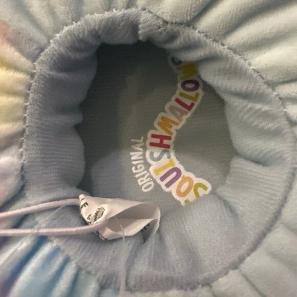 Original Squishmallows Kids Slippers 13/1 Unicorn Pastel Tie Dye Plush Jazwares - Picture 7 of 8